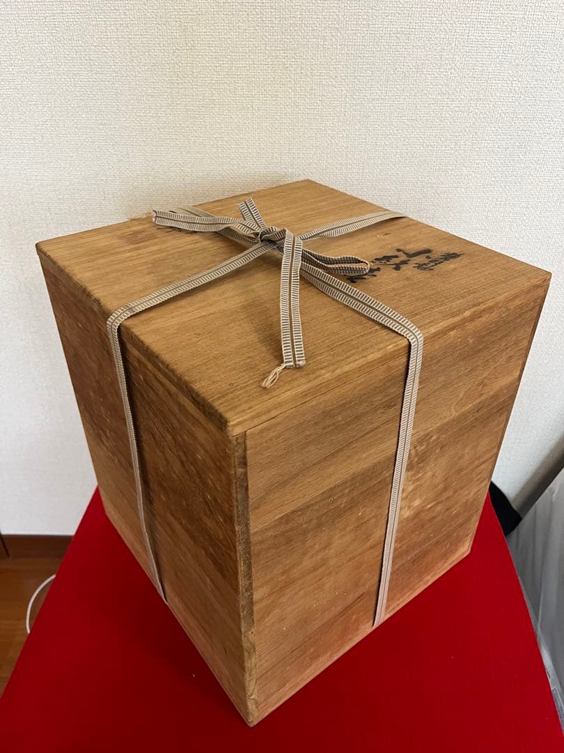 【特大】人間国宝 三代 徳田八十吉（正彦銘）碧明釉 小紋壺 約29cm T237