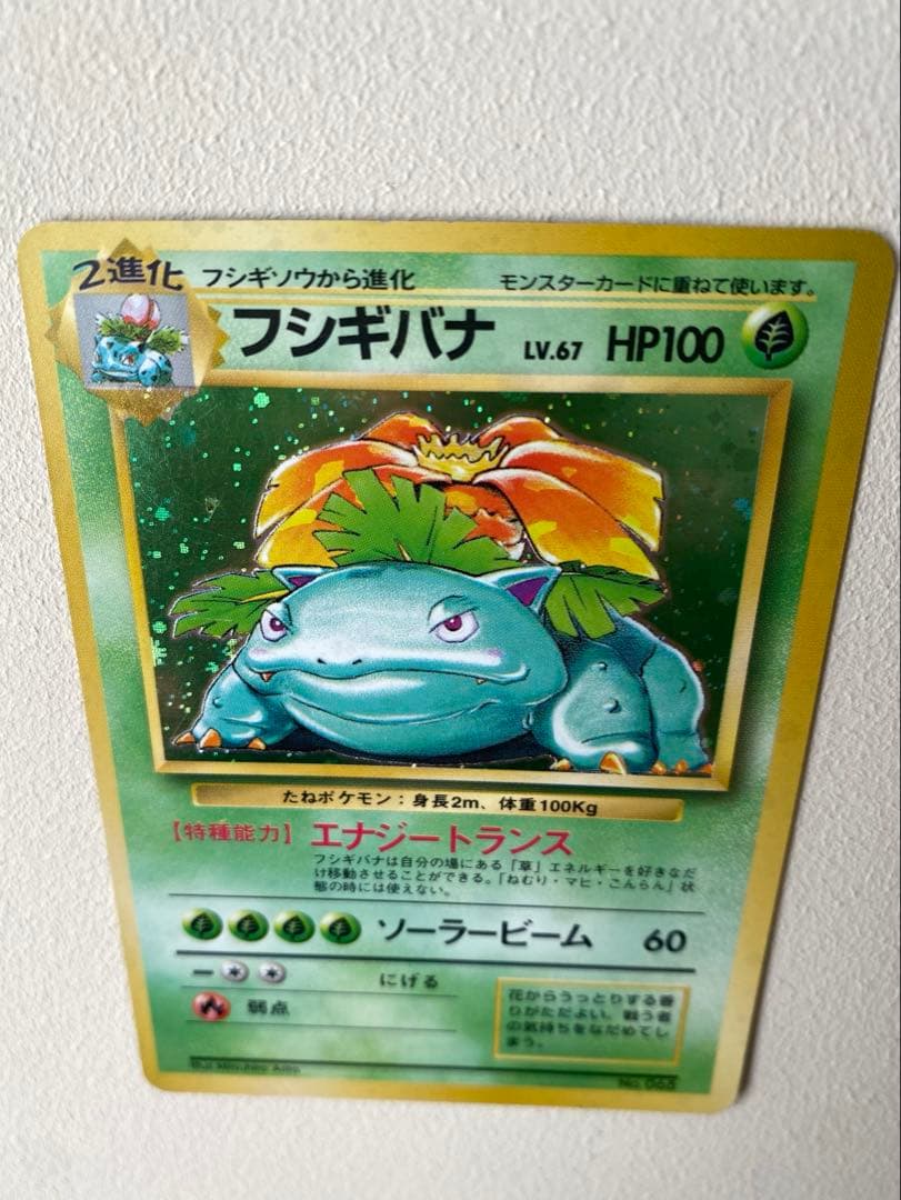 【最初期】フシギバナ 星マークなし No.68 エラー 旧裏 キラ