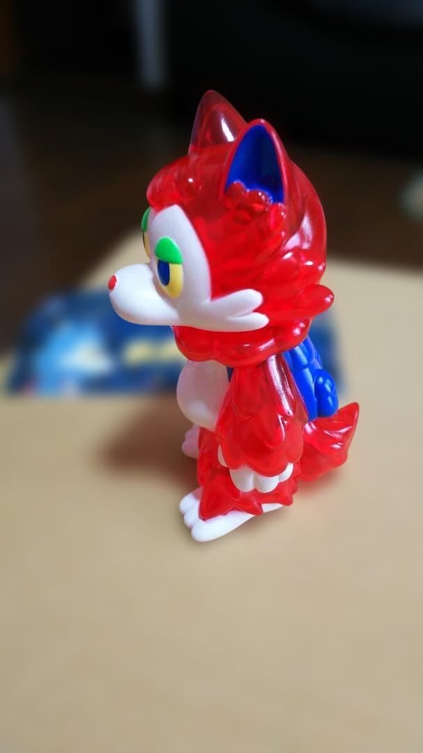 あらいきりこ おおかみくん ソフビ ゲームカラー クリアレッド あらいきりこ