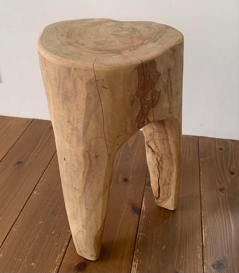 antry Rustic Wood ラスティック ウッド ログスツール