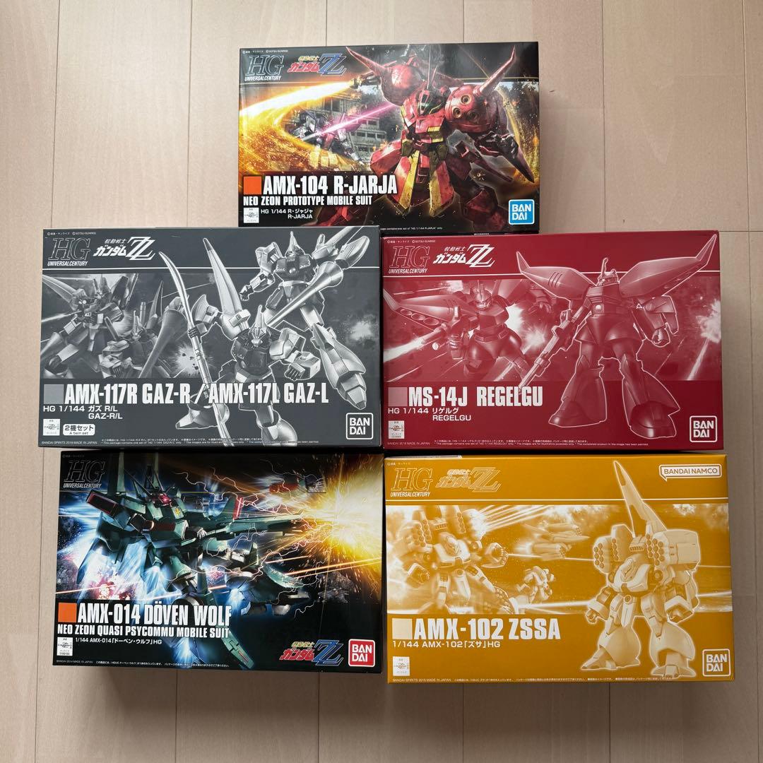 新品未組立8種セット機動戦士ガンダムZZシリーズ8種セット