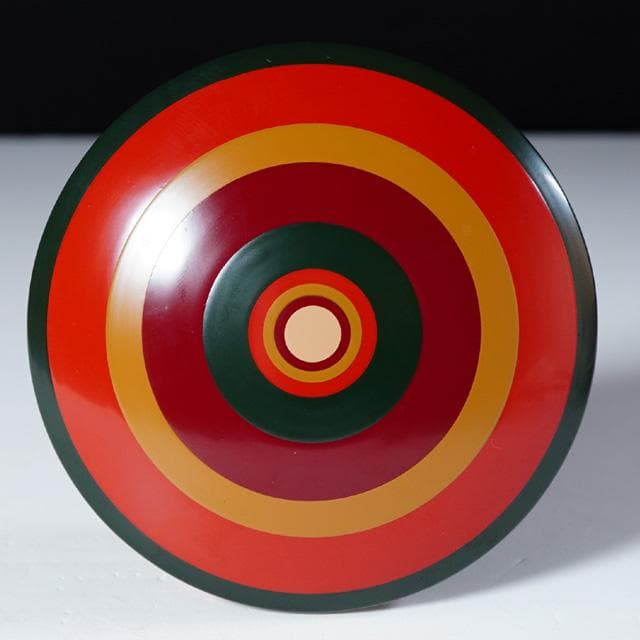 川端近左　独楽塗香合　共箱　茶道具　漆器