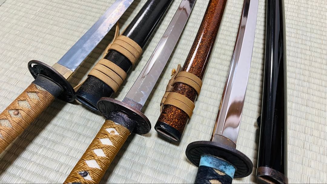 模造刀 3振りセット 大刀 脇差 パーツ取り 資料 まとめ売り 251119-3