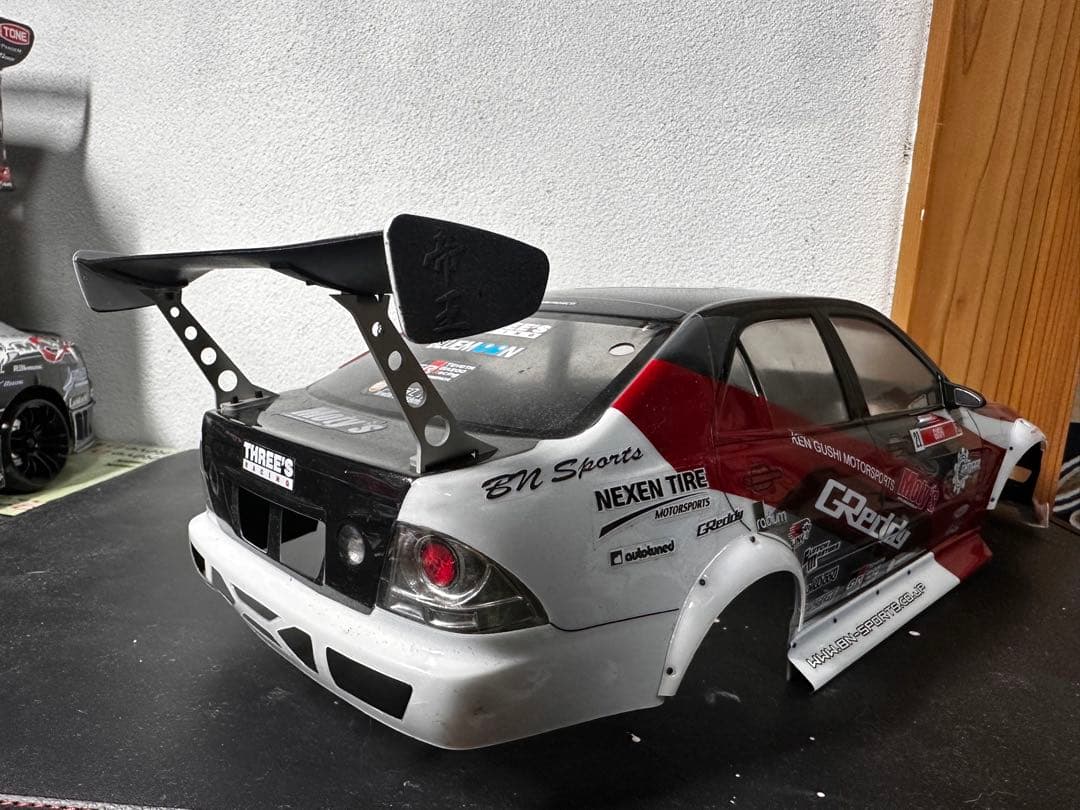 ドリフトカー ボディ 1/10 アルテッツァ　風間オート仕様