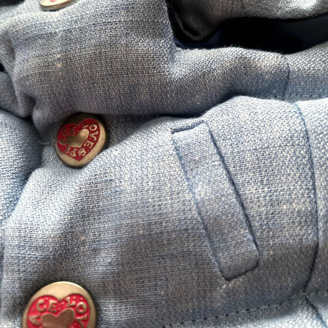 アトリエGG リバーシブル ダウンベスト プレミアム ブルー リ