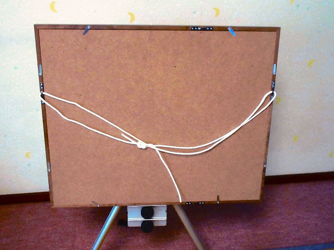 田園風景 水彩画 フレーム付き 原画 F6サイズ