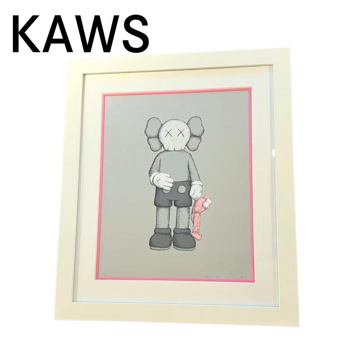 KAWS カウズ 絵画 シルクスクリーン 「Share」サイン入り