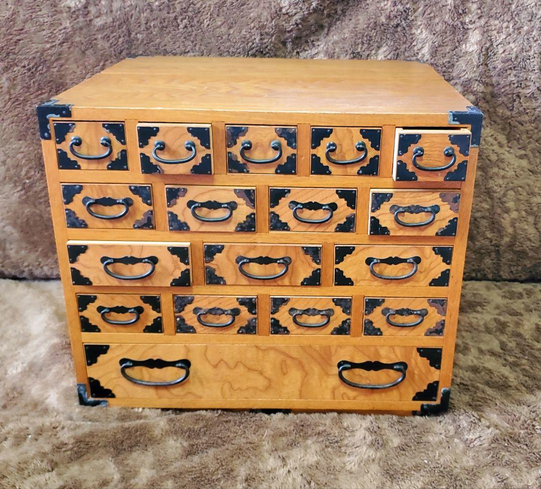 小箪笥 芳次作 薬箪笥 裁縫箱 小物入れ 収納箱 木製 和家具 箪笥 小