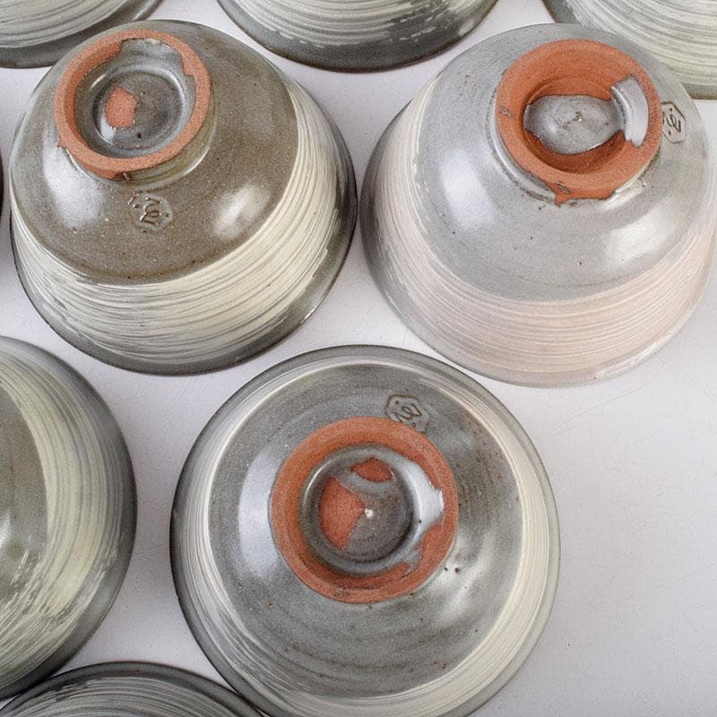 リンゴスパンキー 様専用 京焼 玉欽作 三島手 数茶碗 十客 共