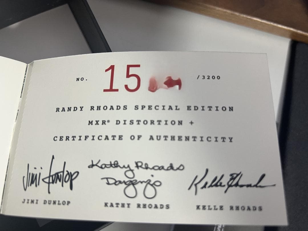 ギター RR104 MXR Distortion+ RANDY RHOADS