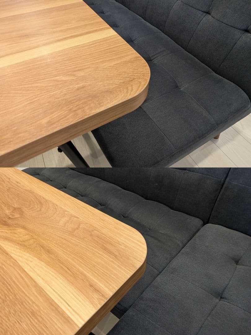 【naaa】　mild　L字　ダイニングセット　ダイニングテーブル