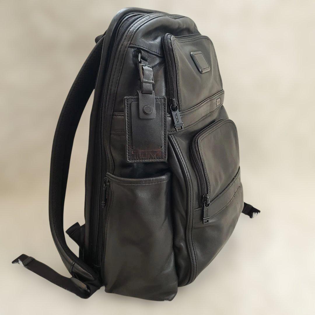 ⭐良品⭐TUMI ブラック オールレザー ビジネスバッグ バックパック