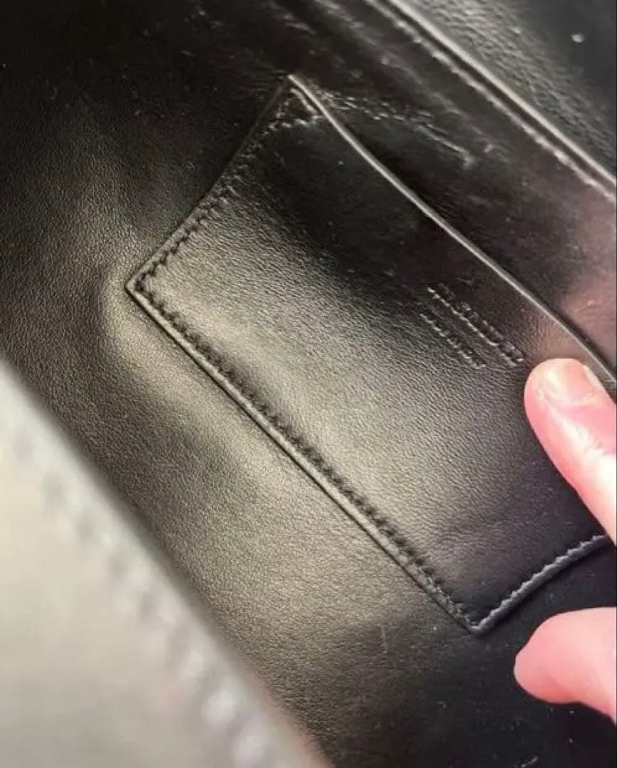 ［新春SALE］JIL SANDER カンノーロ　ブラックレザーショルダーバッグ