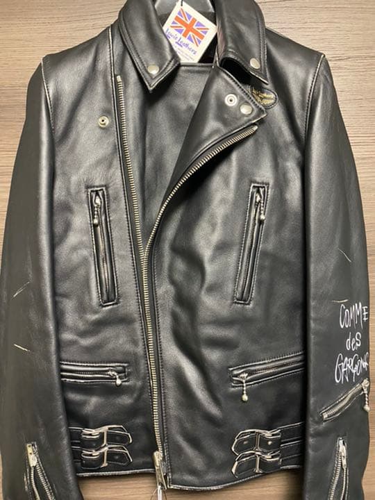 Forever コムデギャルソン ライダース レザー ジャケット 34size