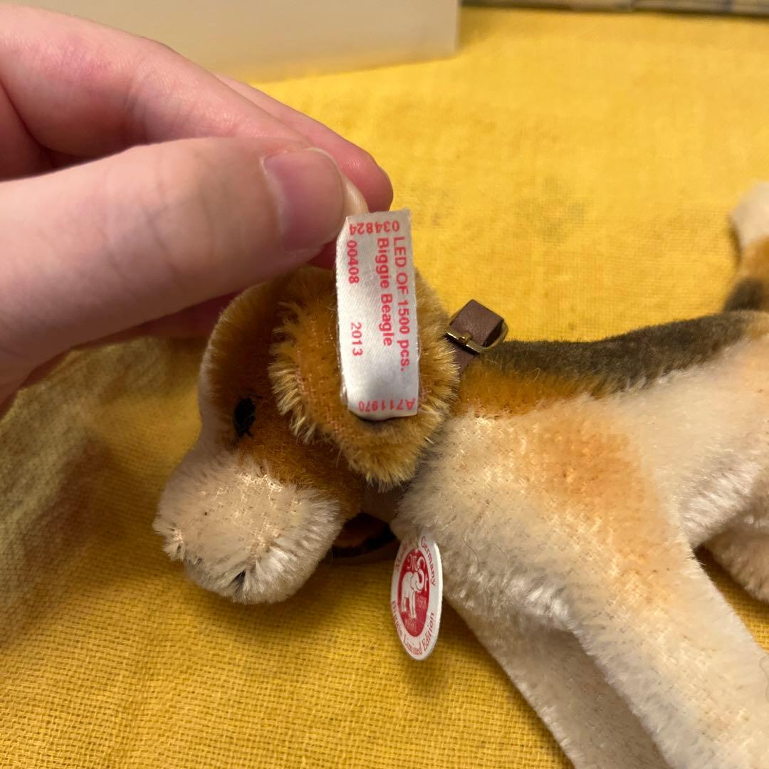 Steiff ビーグル犬のビギー　限定版 約15cm