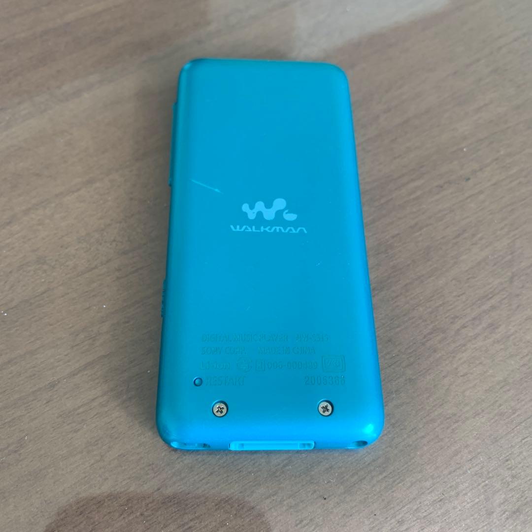 SONY ウォークマン NW-S315 青 USBケーブル付き - メルカリ