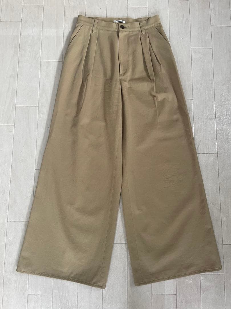 パンツ AURALEE CHINO WIDE PANTS