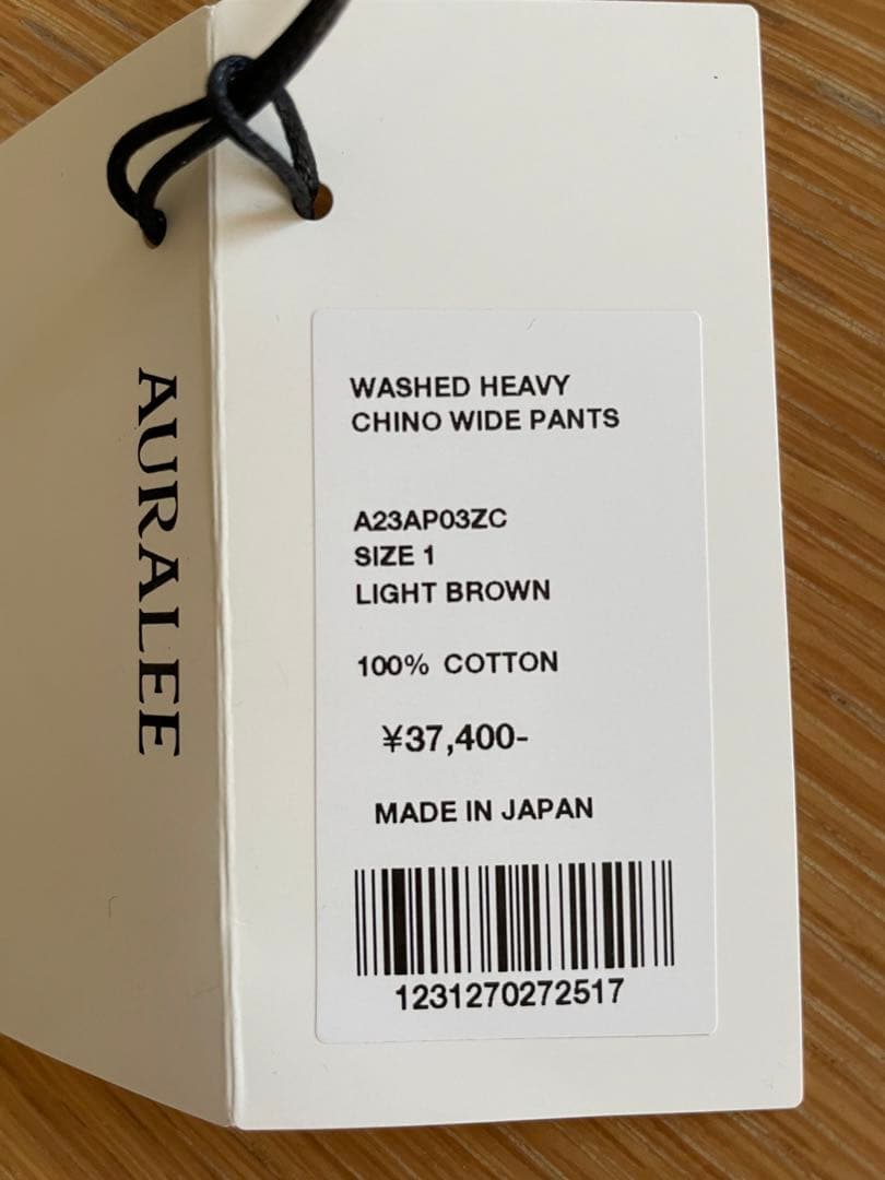 パンツ AURALEE CHINO WIDE PANTS