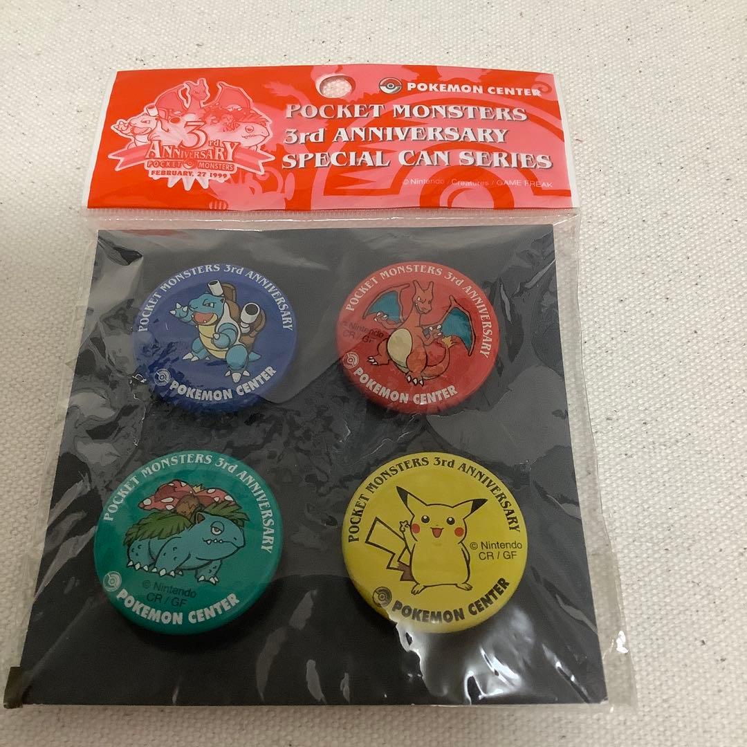 ポケモンセンター 3周年記念缶バッジセット - メルカリ