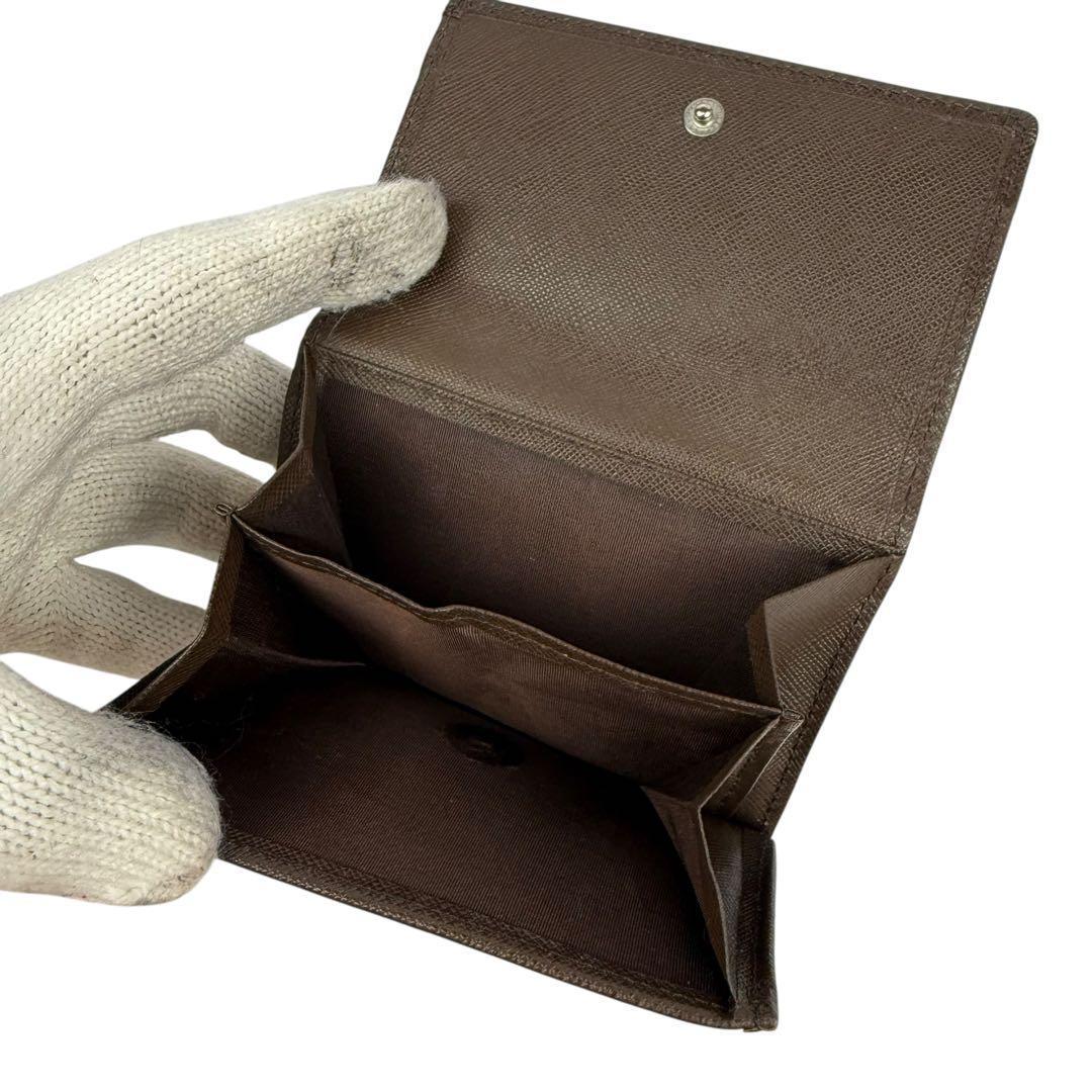 【極美品】バーバリーノバチェック 折り財布 サフィアーノ キャンバス ロゴ刻印