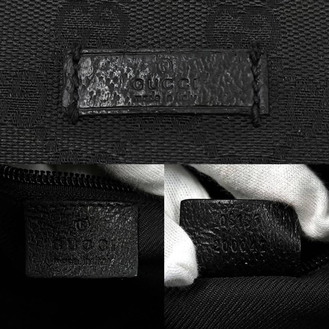 人気✨️ グッチ GG キャンバス ショルダーバッグ クロスボディ 斜め掛け 黒