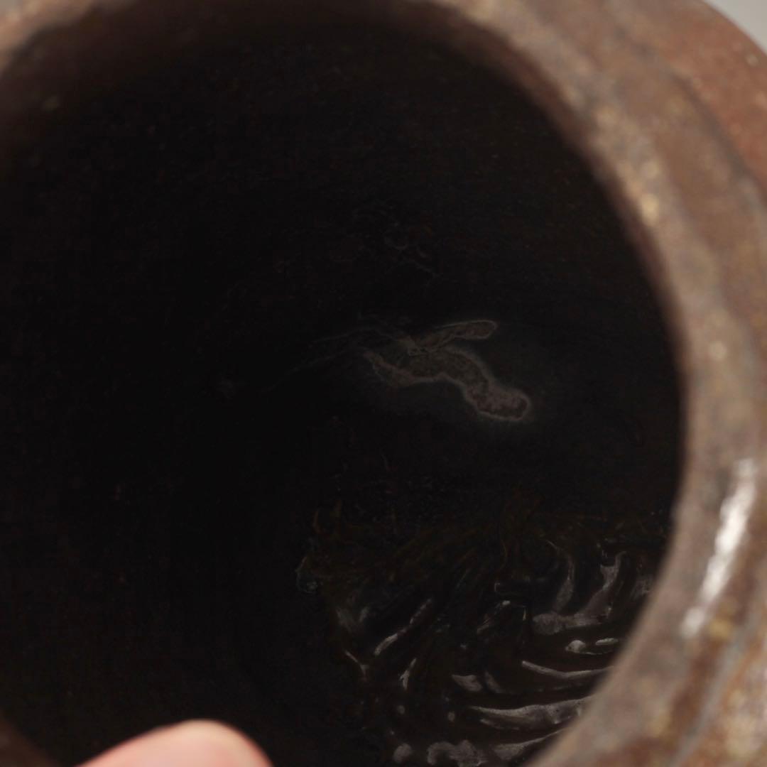 常滑焼 壺 下駄底 窯印 希少サイズ 室町〜桃山 常滑壺 古美術