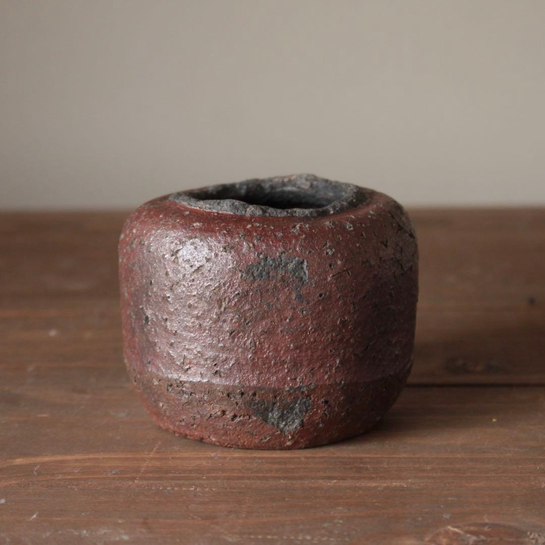 無骨な 古備前 おはぐろ壺 小壺 古美術 古道具 花器 アンティーク