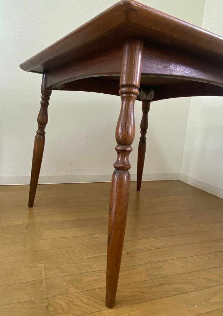 アンティーク レトロ 飛騨産業 キツツキ ダイニング テーブル インテ