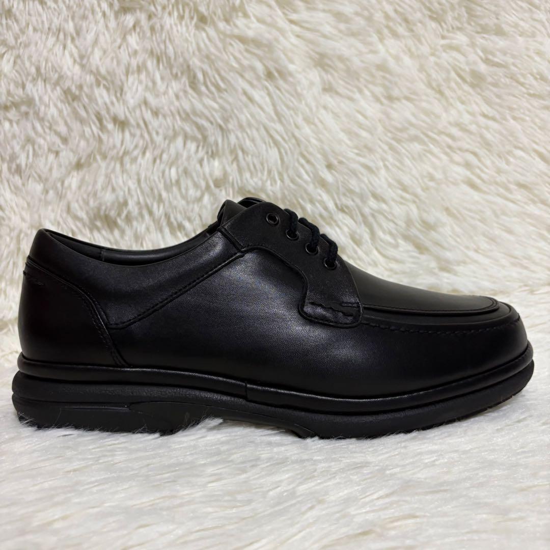 【タグ付】 アシックス Pedala レザースニーカー ブラック 24.5 4E