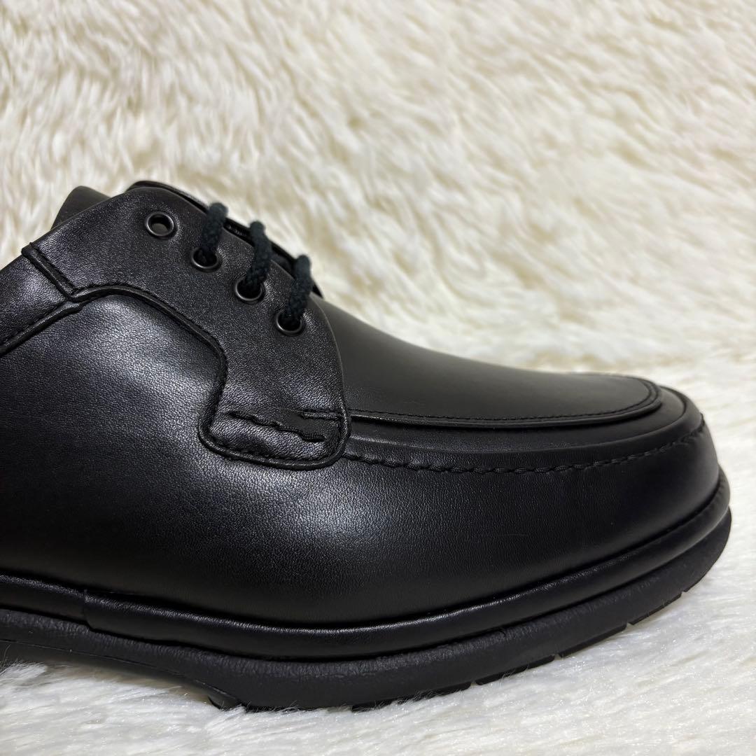 【タグ付】 アシックス Pedala レザースニーカー ブラック 24.5 4E