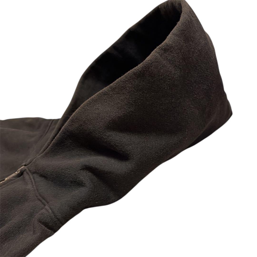 Los Angeles apparel 黒 フルジップ パーカー　肉厚　USA製