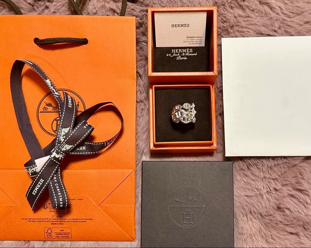 エルメス★シェーヌダンクル★アンシェネリングGM★レアサイズ55★新品未使用