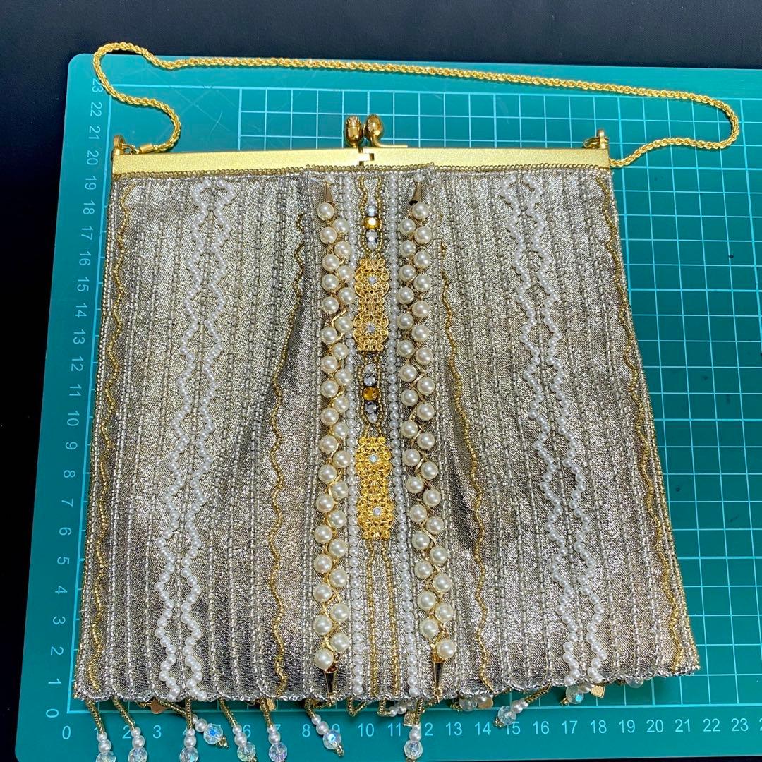 皇室御用達 ルミーはしもと 高級ビーズバッグ Hashimoto 和装バッグ