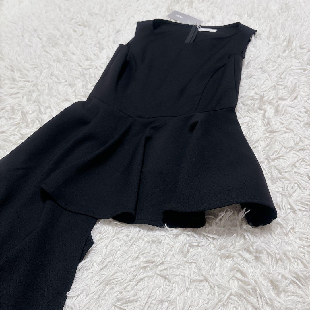 【新品未使用】sheller シェリエ　サイドテール ペプラムトップス　ブラック