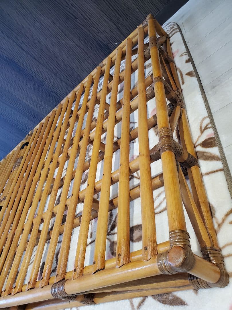 ラタン　籐家具　シングル　ベッド　フレーム