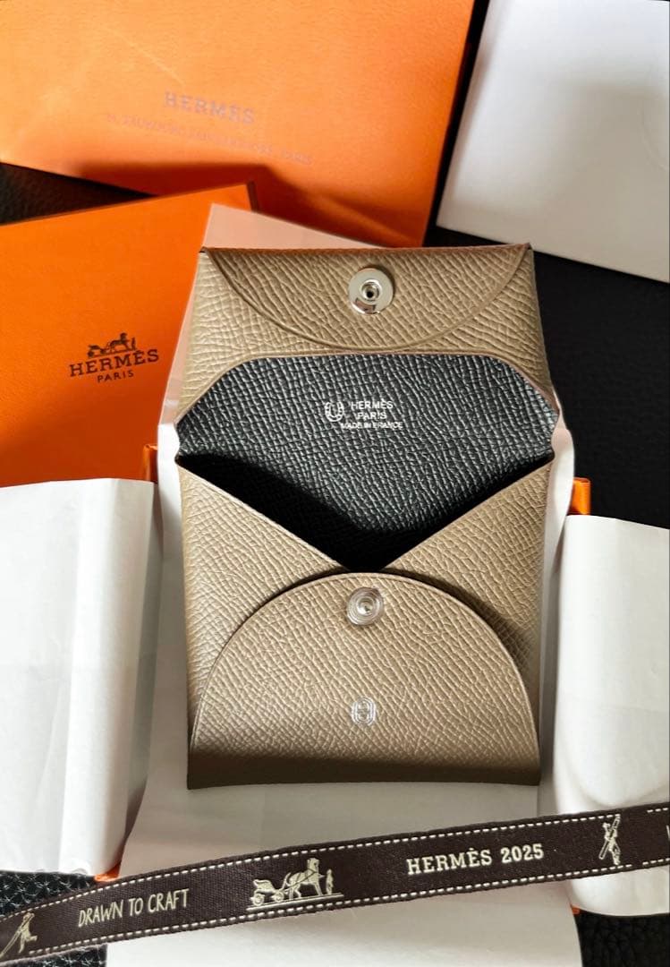 エルメス パーソナルオーダー バスティア K刻印 エプソン 黒 エトゥープ 新品