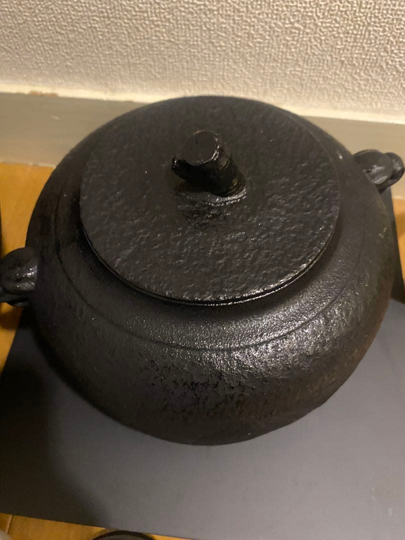 南部鉄器 茶の湯風炉釜・紅鉢竹紋 2.2L 箱付き - メルカリ