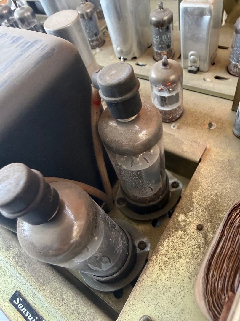 サンスイ SM-80 管球式チューナーアンプレシーバー 真空管アンプ(a47