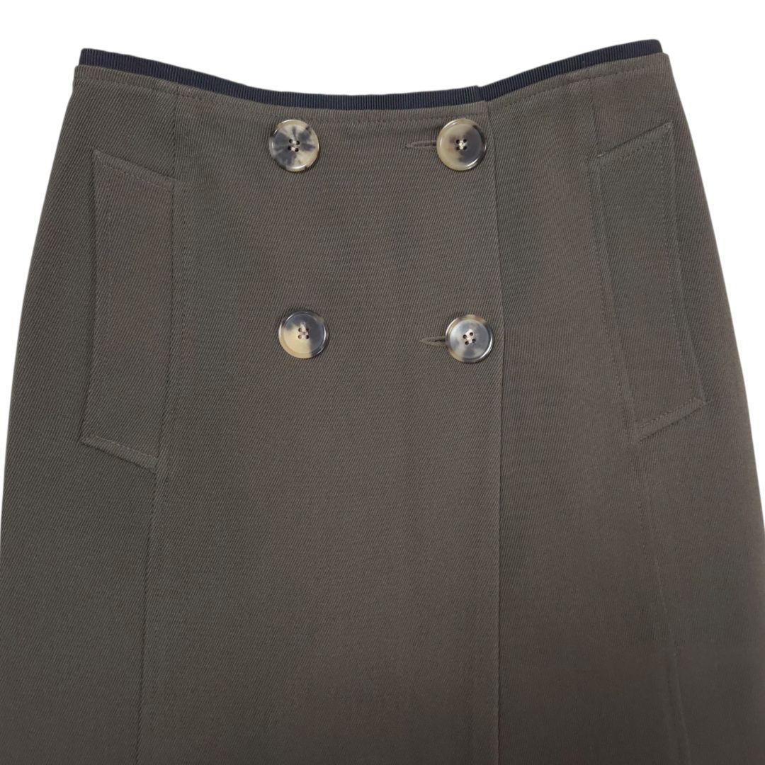 スカート DRIES VAN NOTEN khaki Slit Skirt