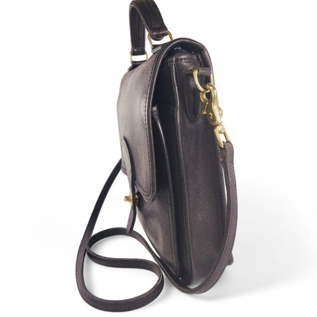 【COACH/オールドコーチ】美品 2way ショルダー バッグ 黒 米国製