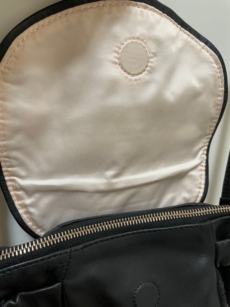 【お値下げ】repetto（レペット） レザーショルダーバッグ 黒 保存袋付き