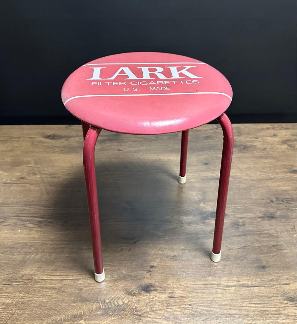 昭和レトロ レアヴィンテージ　LARK 丸椅子 スタッキングスツール 2脚セット