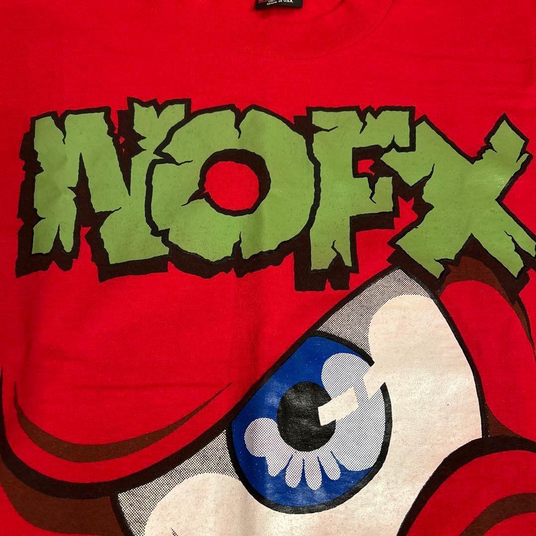 NOFX 赤 Tシャツ アートワーク サイズL