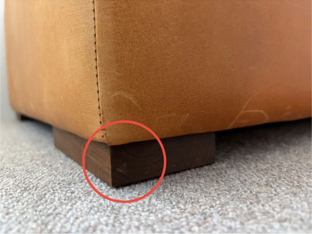 [まめ］　心石工芸　レザーオットマン　クアトロ