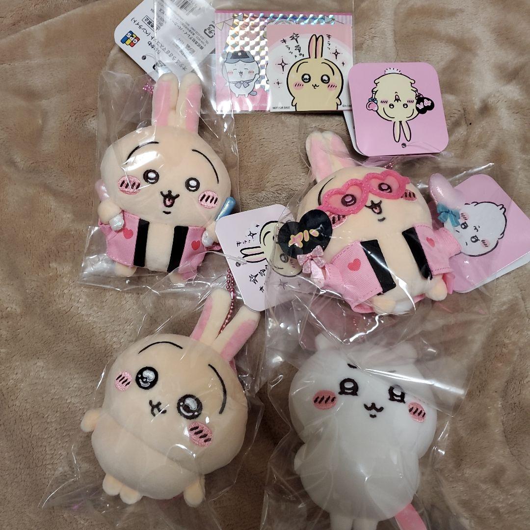 ちいかわ オタ活 うさぎマスコット スッキリ目のうさぎ ムン顔ちいかわ 4点