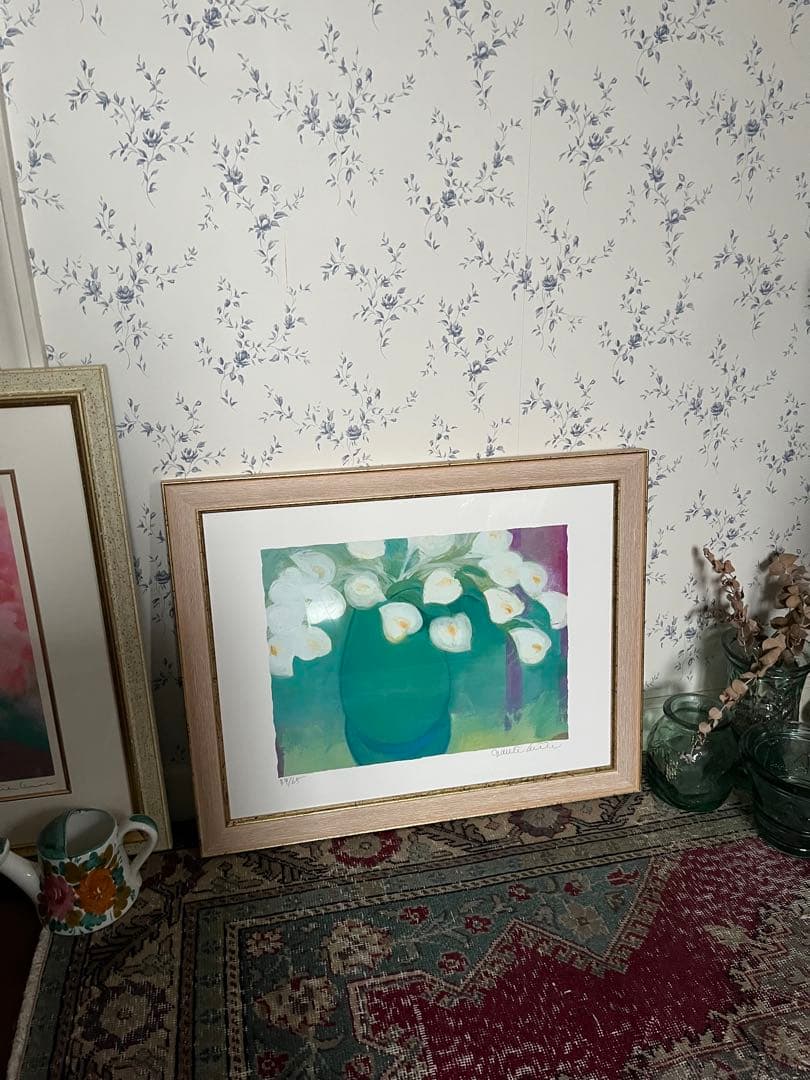 ジニー・キム 版画 限定ジクレー 額装 直筆サイン、ED有 証明書付 64