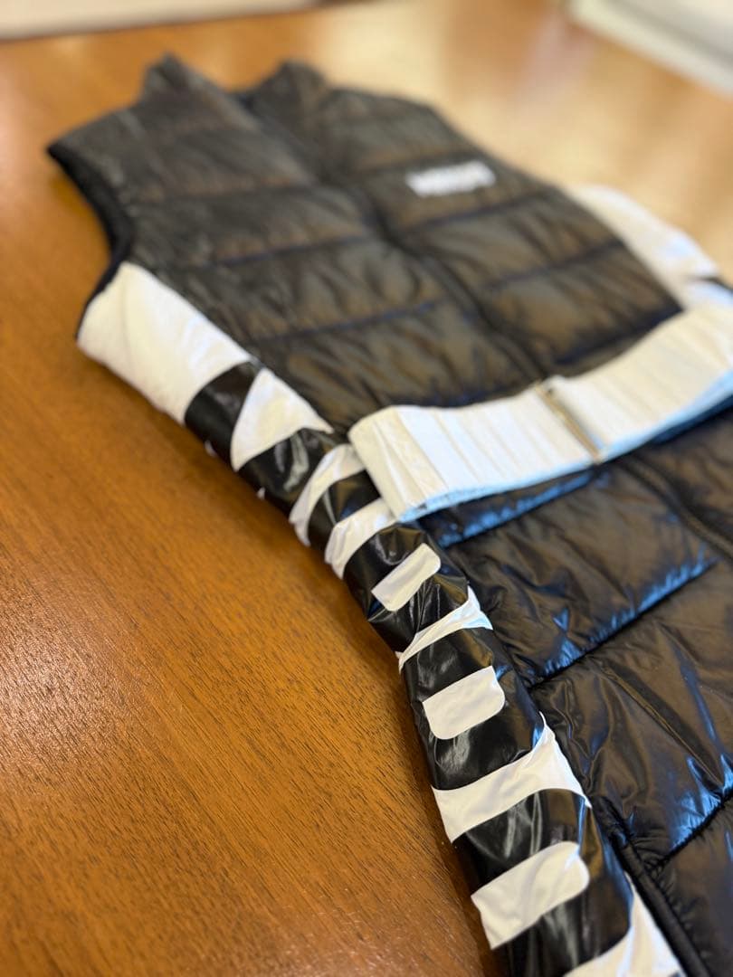 MIRROR9 ダウンベスト風ワンピース/ブラック/Mサイズ