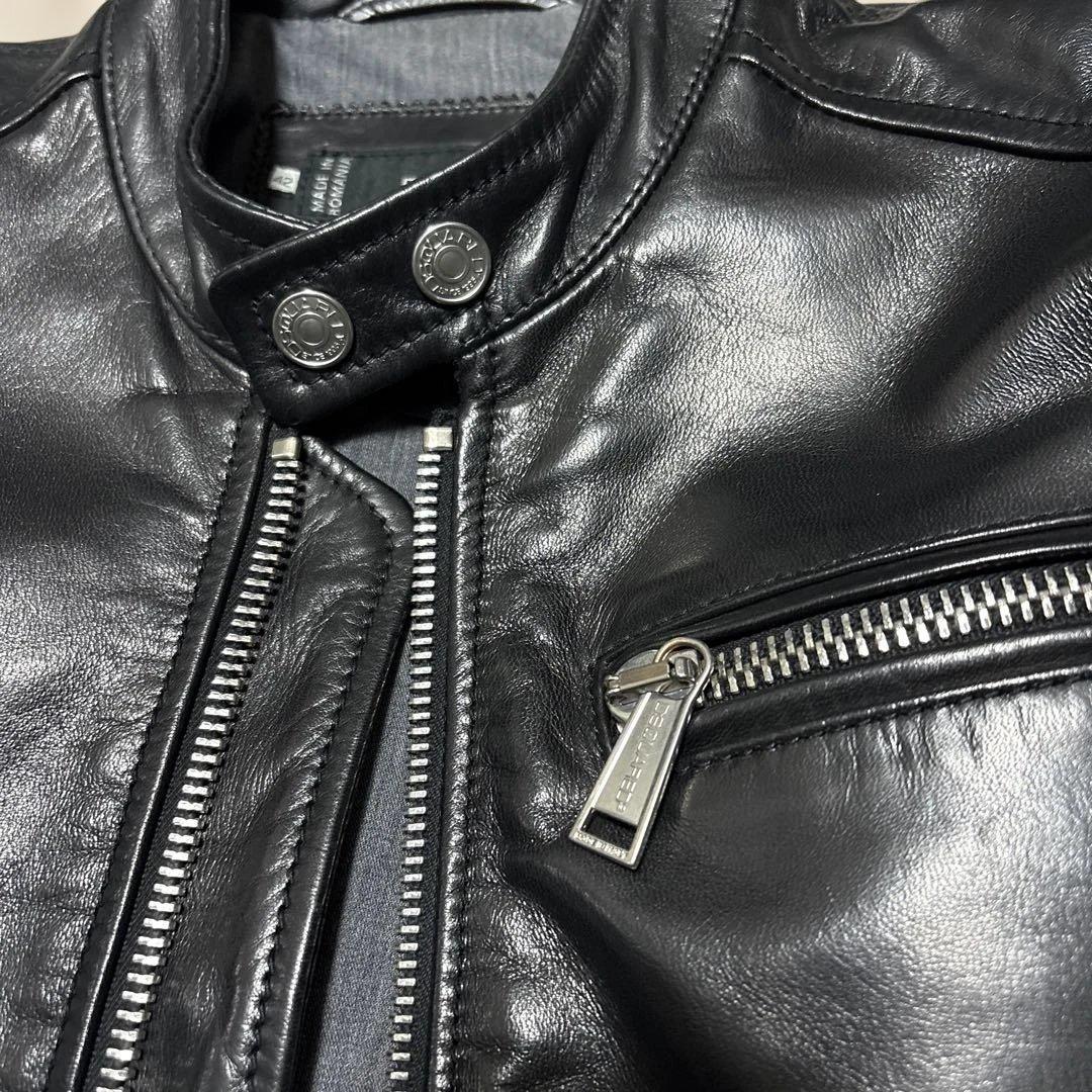 chocoleeel様専用ディースクエアード黒のレザーシングルライダースJK