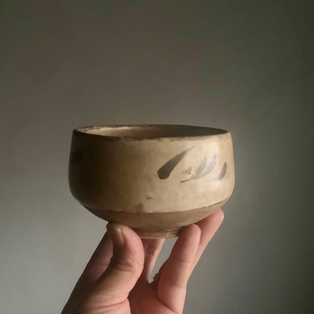 鉄絵 茶碗 茶道具 古美術 茶道具 古道具 アンティーク 中国美術