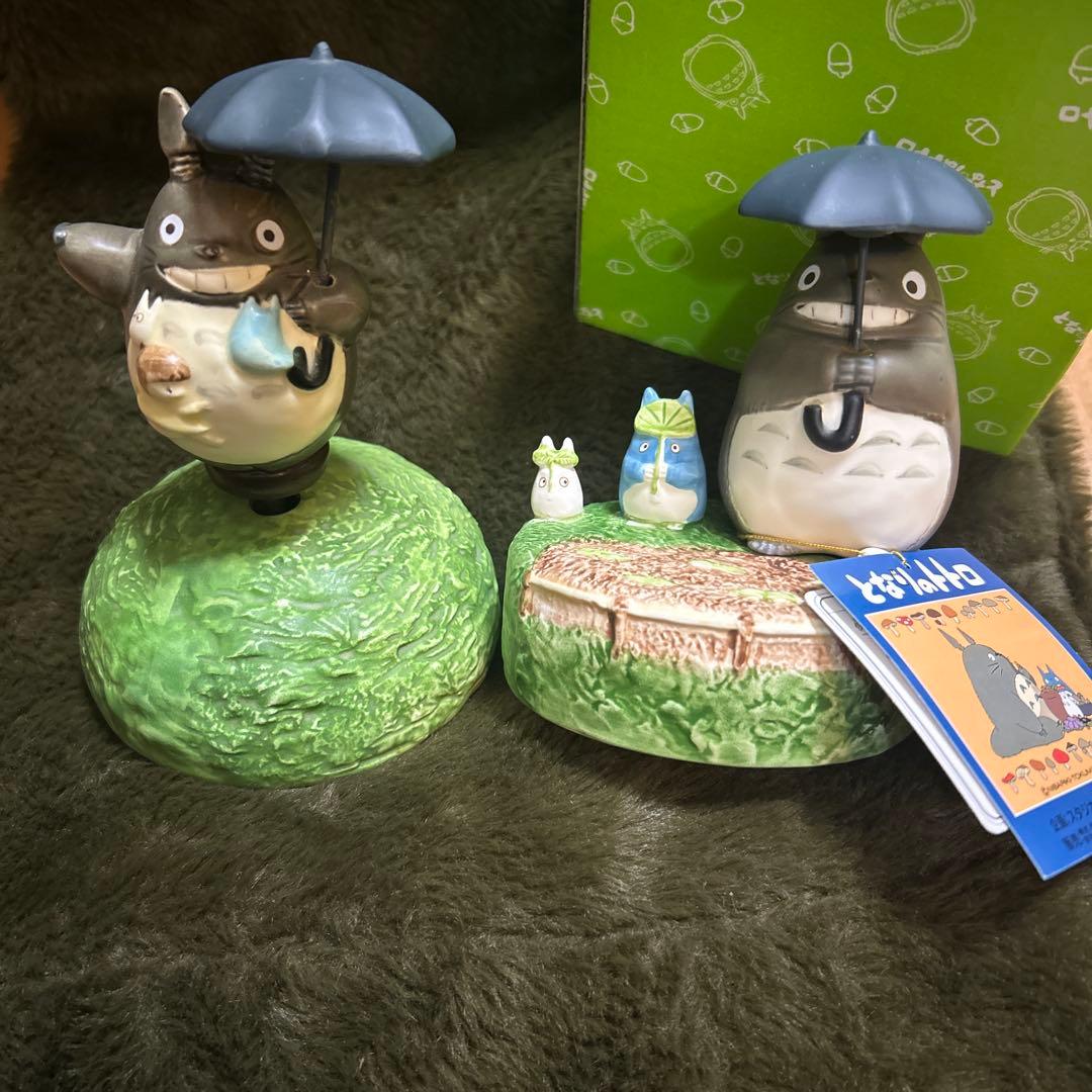 希少 となりのトトロ セキグチ 陶器 オルゴール となりのトトロ 手巻きオルゴール トトロ LEAF|【ぬいぐるみのセキグチ